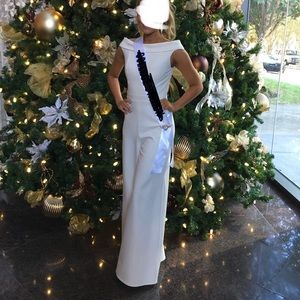 Sherri Hill Jumpsuit (Ivory)